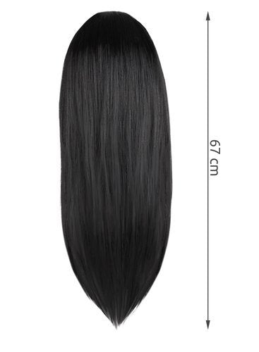 SOULIMA Hair, Wigs, and Accessories – Women's Long Black Wig P14833 – image 5