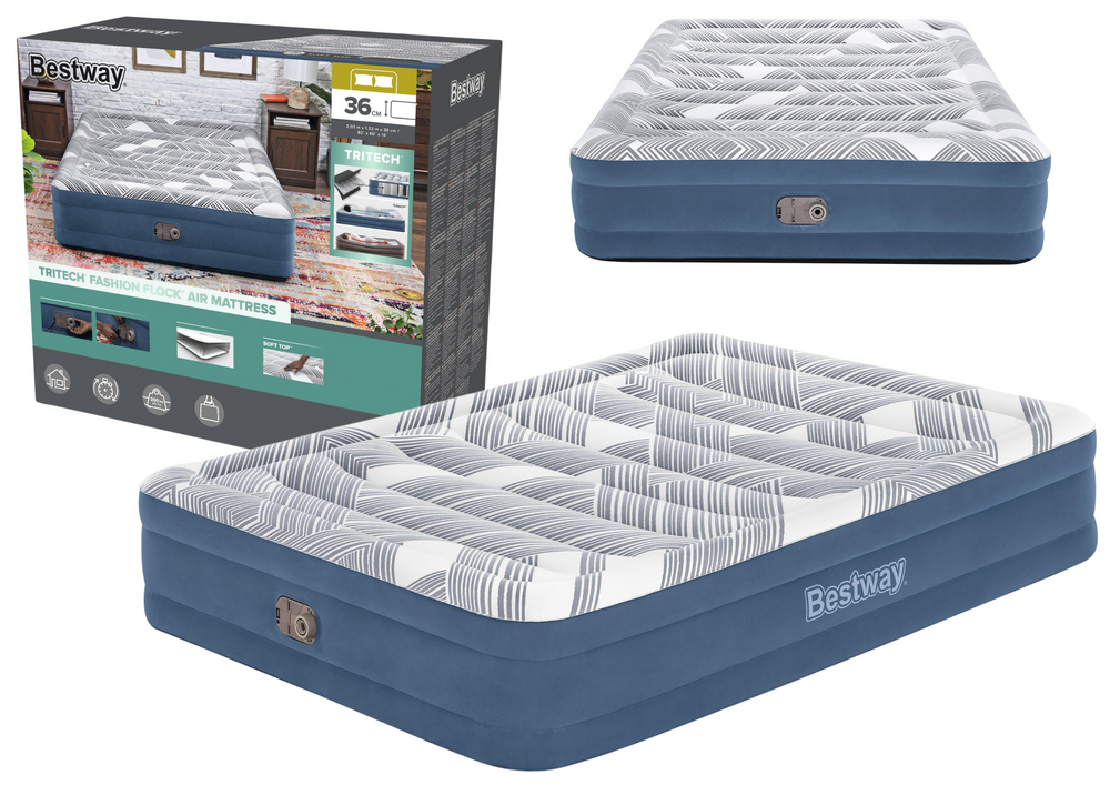 BESTWAY Bestway 6712Y Inflatable Mattress, 203 x 152 x 36 cm