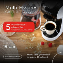 CAMRY Coffee Makers – CR 4414 White Multi-Capsule Espresso Machine – image 35