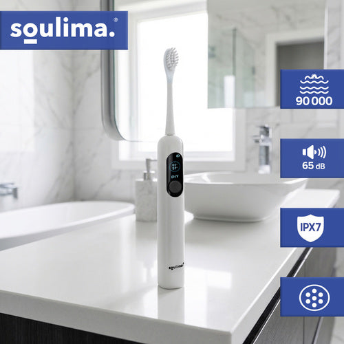 SOULIMA The remaining – Soulima 26850 White Sonic Toothbrush – image 6