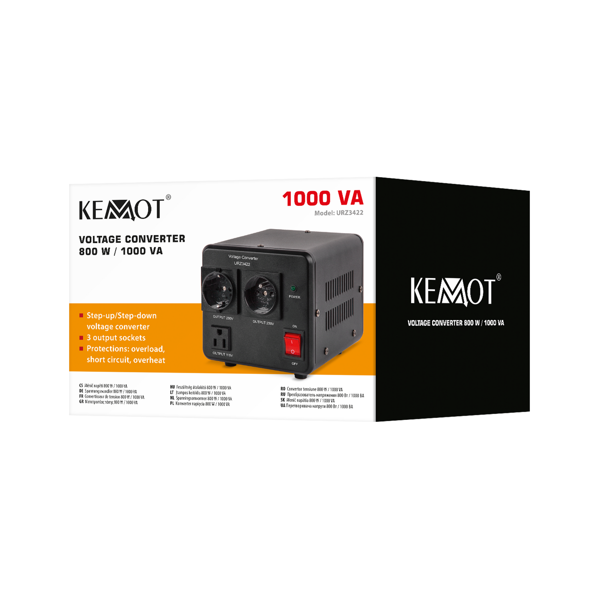 Kemot Voltage Converters – KEMOT 400 W / 500 VA Voltage Converter – image 6