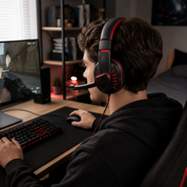 Esperanza Over-ear – EGH330R Esperanza Gaming Headset with Microphone, Crow Red – image 6