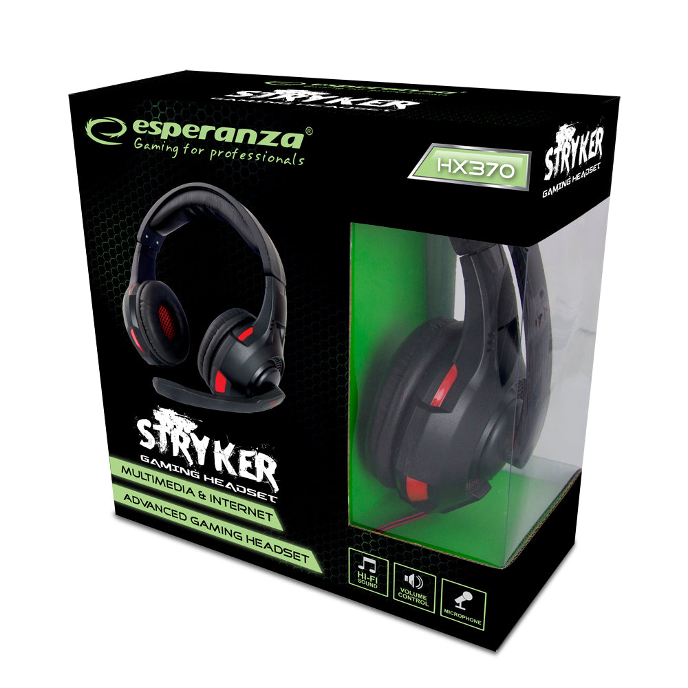 Esperanza Over-ear – EGH370 Esperanza Stryker Gaming Headset with Microphone – image 2