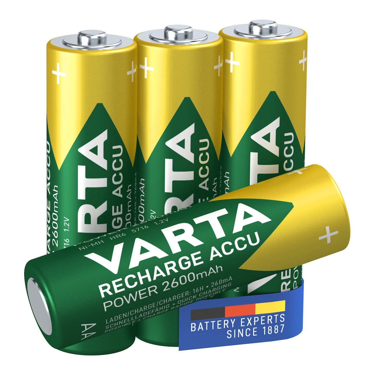 Varta 4x R-06 R06 AA 1.2V 2600mAh Ready2use Varta Rechargeable Battery – image 5