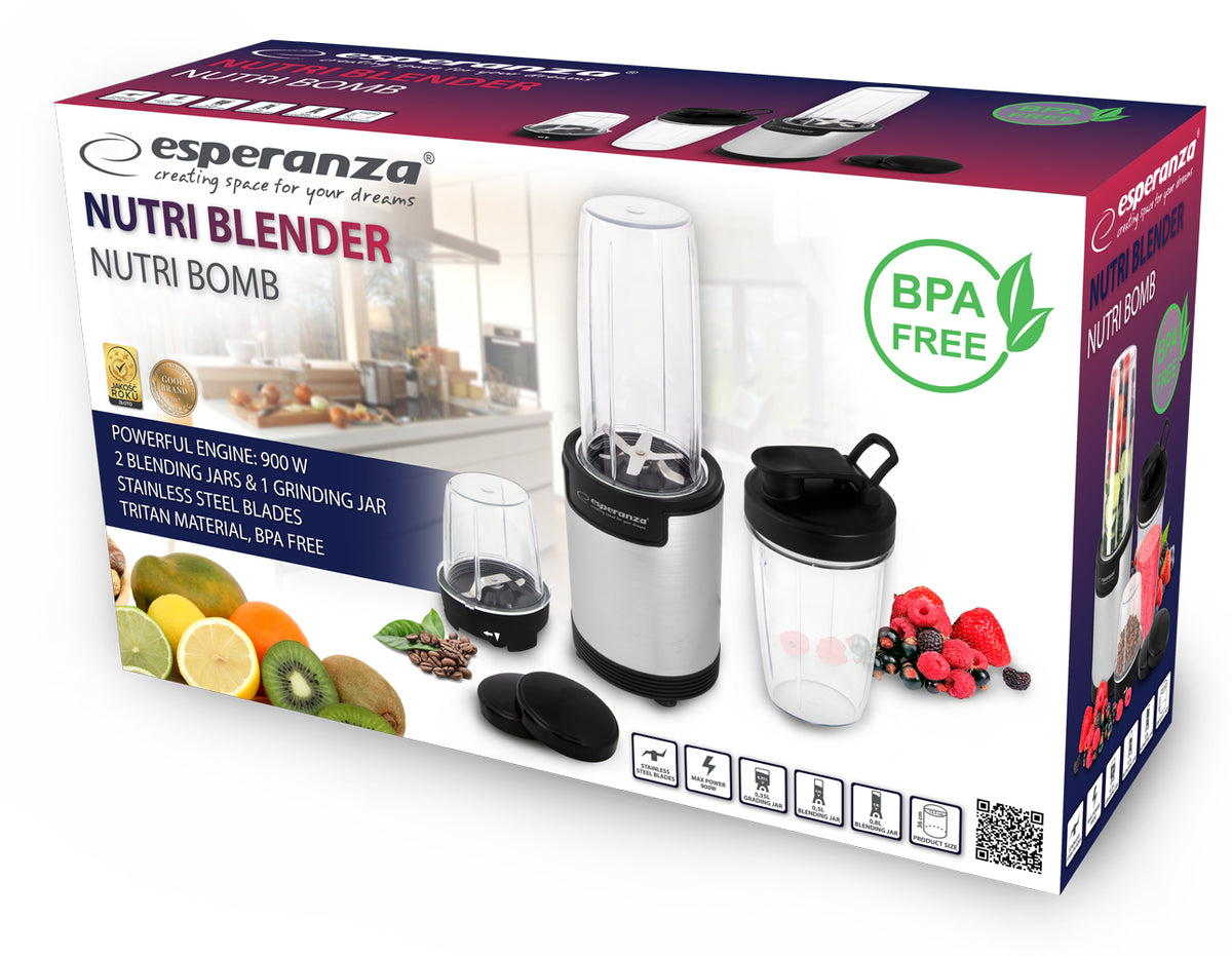 Esperanza Mixers and Blenders – EKM030 Esperanza Nutri Blender Nutri Bomb 9-in-1 – image 9