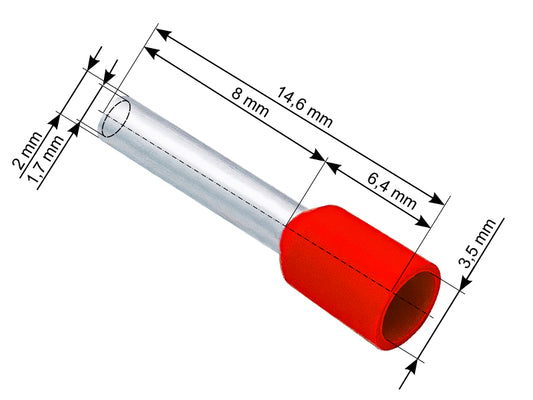 Blow Connectors – 43-073# Insulated Connector, 1.5/8 Sleeve, Red, 100 pcs.