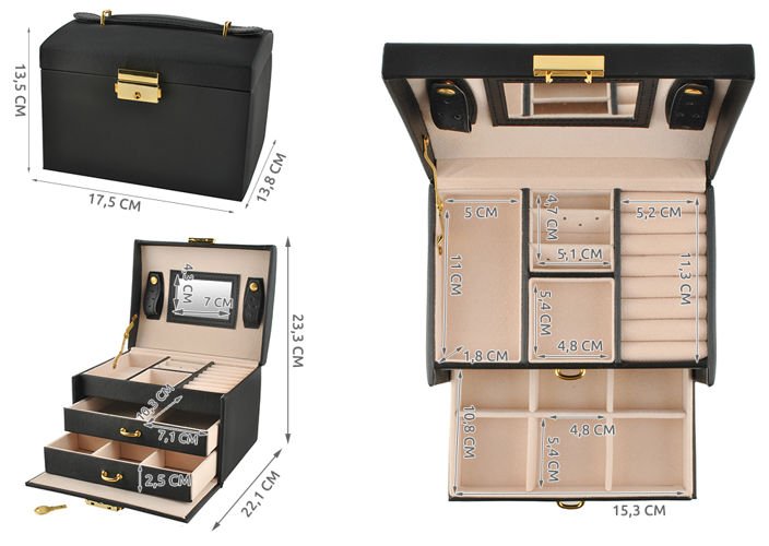 SOULIMA The remaining – Jewelry box/case - black