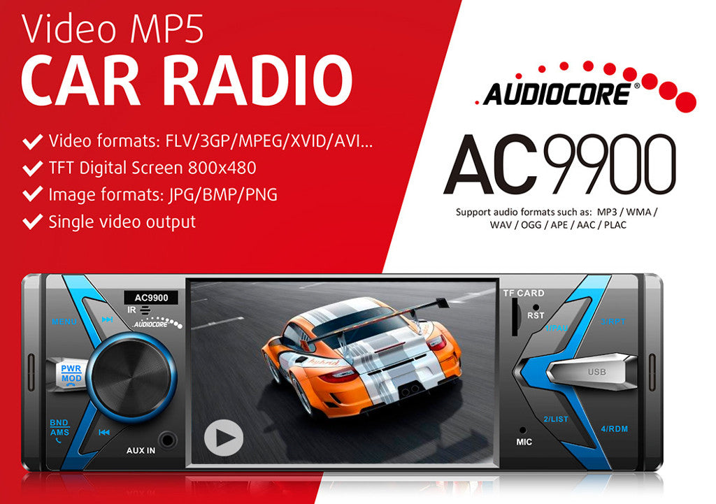 Audiocore Audiocore AC9900 MP5 AVI DivX Bluetooth Car Stereo with Hands-Free and Remote Control – image 9