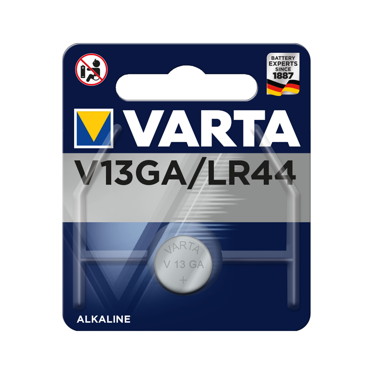 Varta Alkaline, coin-cell, and zinc-carbon batteries – VARTA AG13/LR44 Battery
