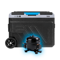 Teesa TEESA Professional Compressor-Based Portable Refrigerator with Freezing Function, 50L, DC 12/24 V, AC 230 V, large wheels and a sturdy handle, Bluetooth, battery-powered option – image 3