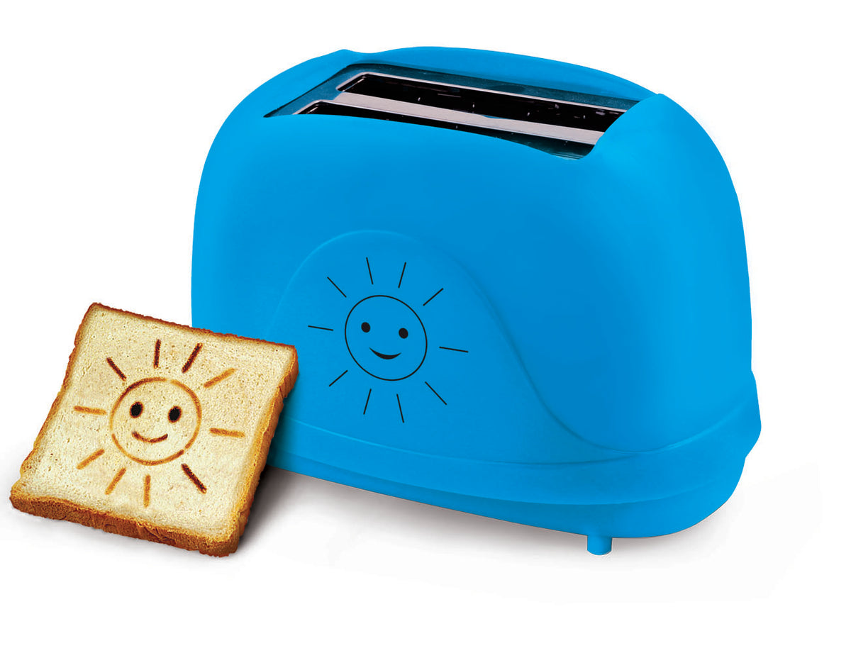 Esperanza Toasters and Toast Makers – EKT003B Smiley Toaster, Blue – image 2