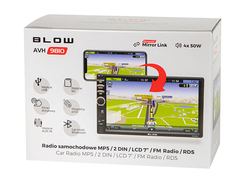 Blow Car stereos (CD/MP3/Video/DVD) – 78-219# AVH-9810 2-DIN 7" Car Stereo – image 5