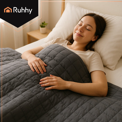 RUHHY The remaining – Ruhhy 24427 Weighted Blanket, 200x220 cm, 10 kg – image 5