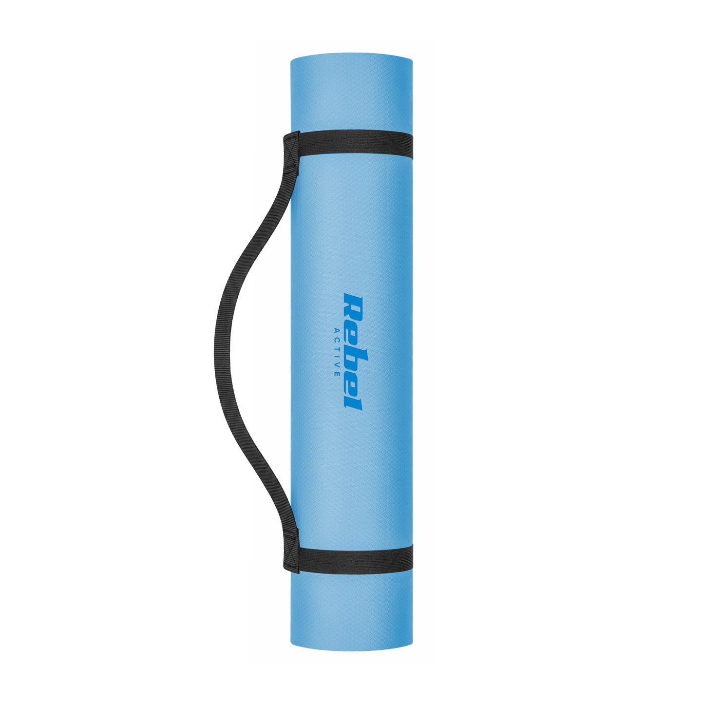 Rebel Exercise mat for yoga, Pilates, and fitness, 183x61 cm, 6 mm thick, TPE material, blue, REBEL ACTIVE – image 2