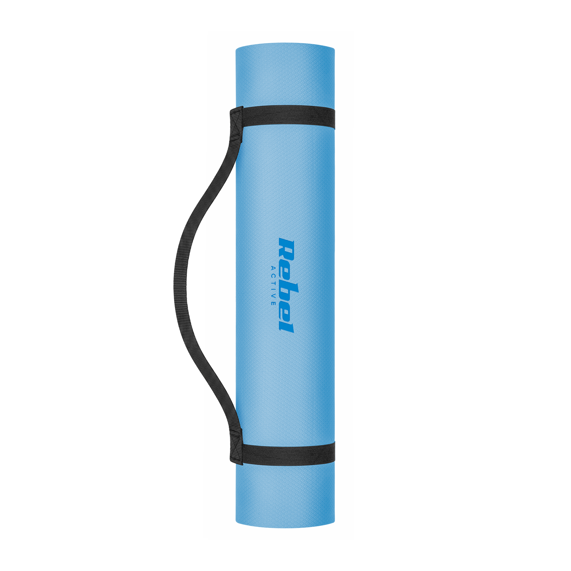 Rebel Exercise mat for yoga, Pilates, and fitness, 183x61 cm, 6 mm thick, TPE material, blue, REBEL ACTIVE – image 2