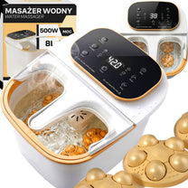 RTO Water Foot Massager, Heated Leg Hydromassager with Rollers and LCD Display, 500W, ER1111