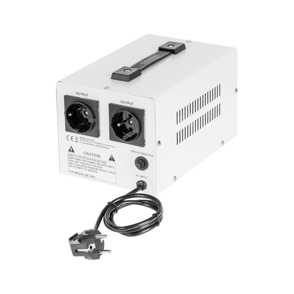 Kemot Voltage Stabilizers – KEMOT MSER-500 Automatic Voltage Stabilizer (500 VA, servomotor) – image 3
