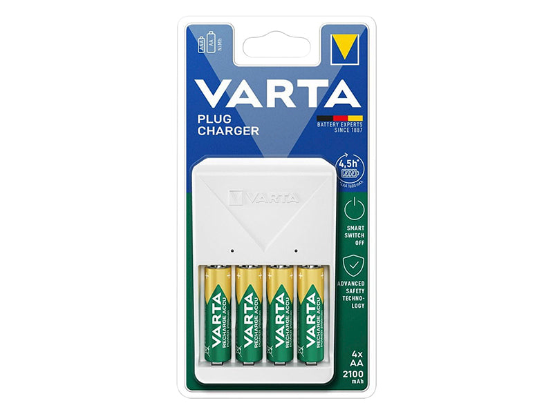 Blow Chargers for rechargeable – 75-478# Plug+ 4xAA 2100mAh Varta 57657 Charger – image 3