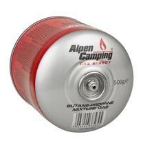 INKO-TIME 500g Alpen Camping gas cartridge. certificate: Pi 0437, compliant with EN417, propane-butane, range -10°C to + 40°C, threaded valve 7/ – image 3