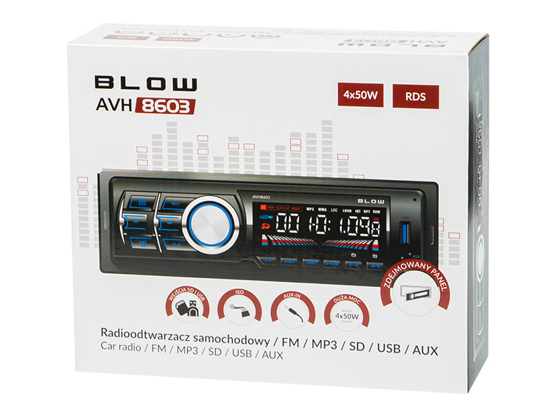 Blow 78-228# Blow AVH-8603 Radio with RDS, MP3, USB, microSD, and Bluetooth – image 4