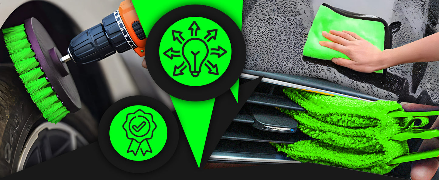 RTO 21-Piece Car Detailing Kit for Cleaning: Brushes and Foam Gun - OR1196 – image 4