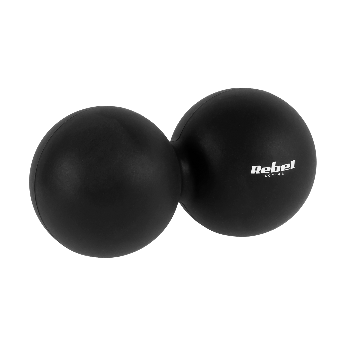 Rebel Duoball Double Massage Ball, 6.2 cm, black, silicone, REBEL ACTIVE
