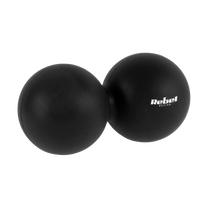 Rebel Duoball Double Massage Ball, 6.2 cm, black, silicone, REBEL ACTIVE