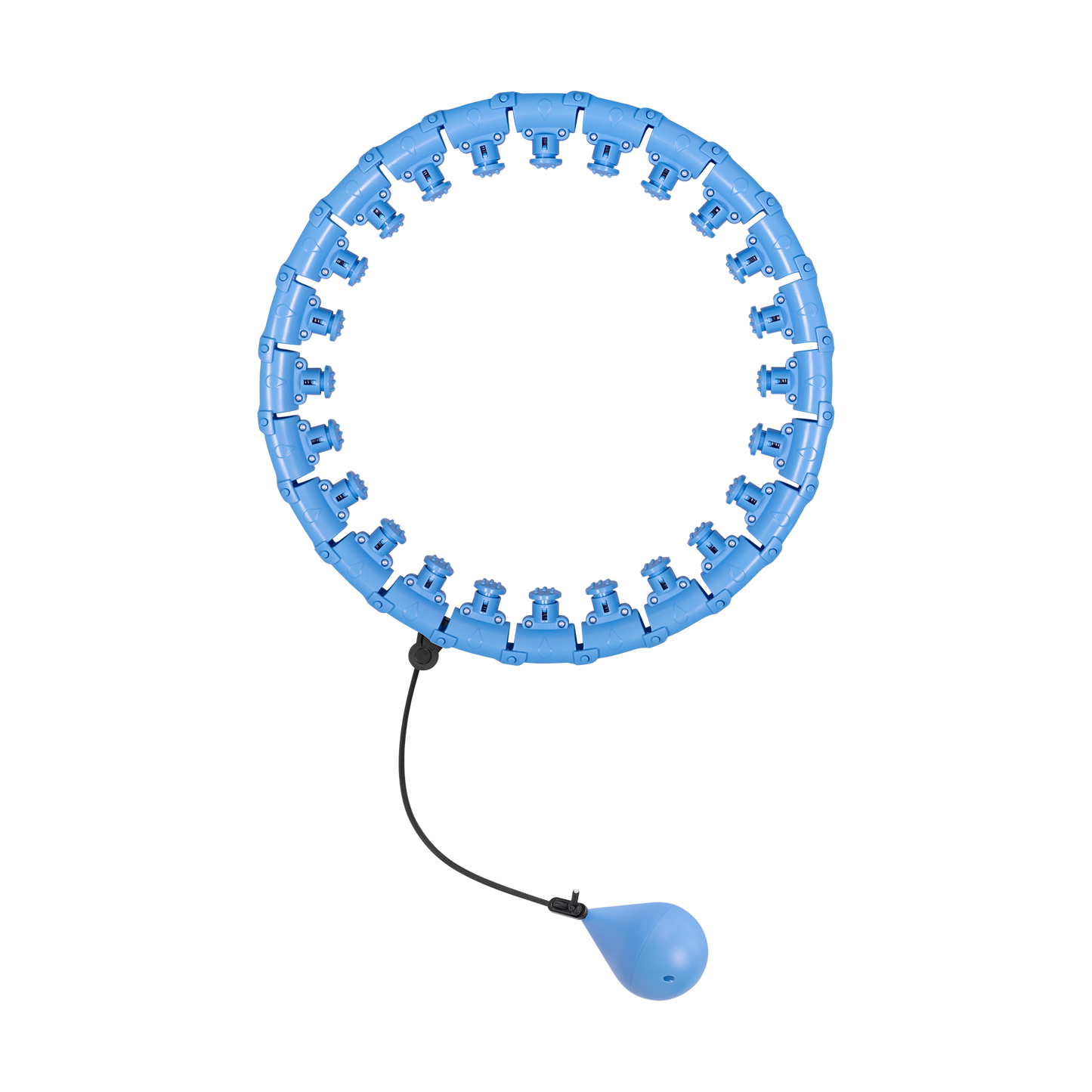 Rebel Smart Hula Hop Weight-Loss Hoop with Nubs and 50 cm Weight, Blue, REBEL ACTIVE – image 2